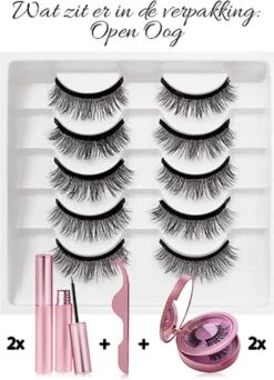 Merkloos Magnetische Wimpers - Open Oog - Magnetische Nep Wimpers Met 2 Magnetic Eyeliners En Applicator - Valse Wimpers - Magnetic Lashes - Magnetische Wimpers Set -Cosmetica Korting Winkel 866x1200 2