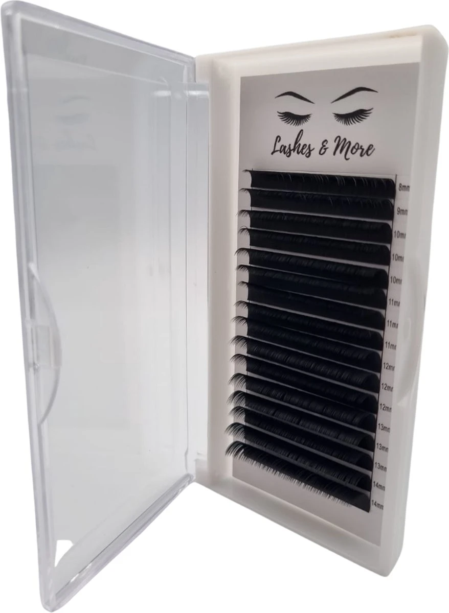 Lashes & More Wimperextensions - One By One - C Krul – Dikte 0.20 – Lengte Mixed – 16 Rijen In Een Tray - Nepwimpers - Flat Lashes - Verkrijgbaar In C En D Krul En In Dikte 0.15 En 0.20 3 Lashes & More Wimperextensions - One By One - C Krul – Dikte 0.20 – Lengte Mixed – 16 Rijen In Een Tray - Nepwimpers - Flat Lashes - Verkrijgbaar In C En D Krul En In Dikte 0.15 En 0.20