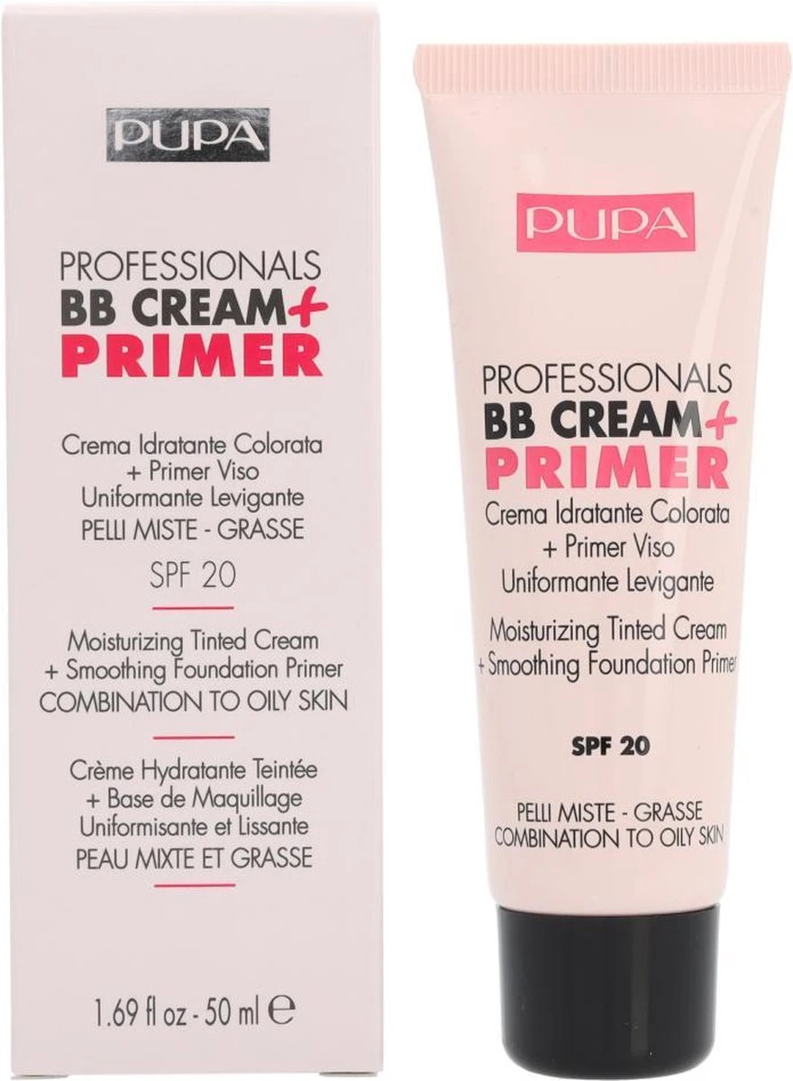 Pupa Milano BB Cream + Primer For Combination To Oily Skin - 001 Nude 7 Pupa Milano BB Cream + Primer For Combination To Oily Skin - 001 Nude - Afbeelding 5