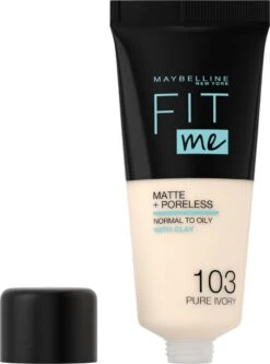 Maybelline Fit Me Matte & Poreless Foundation - 103 Pure Ivo - 30 Ml 14 Maybelline Fit Me Matte & Poreless Foundation - 103 Pure Ivo - 30 Ml -Cosmetica Korting Winkel 891x1200 1