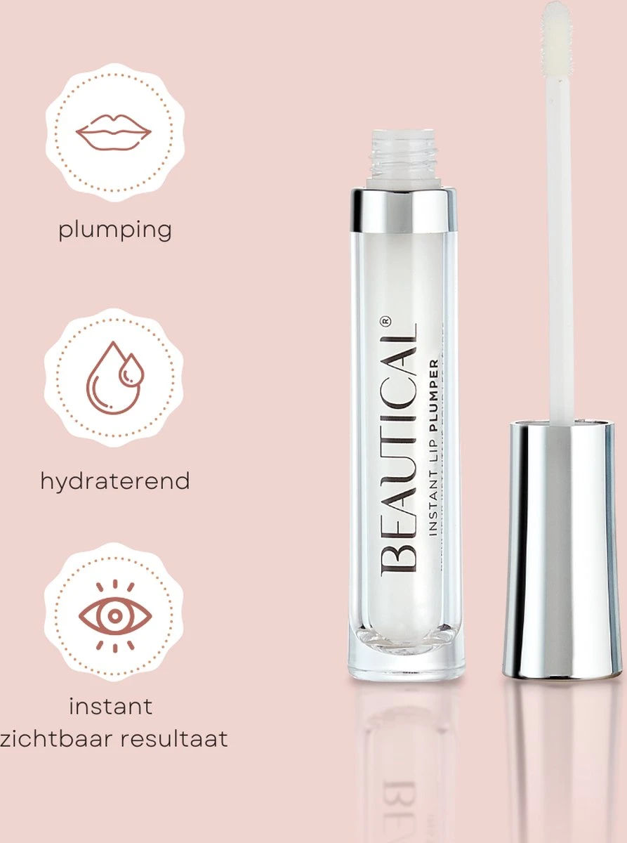 BEAUTICAL Instant Lip Plumper - Vollere Lippen - Lip Maximizer, Lipgloss, Lippenbalsem - Make-up Lippen, Beauty - Hydraterend, Plumping 4 BEAUTICAL Instant Lip Plumper - Vollere Lippen - Lip Maximizer, Lipgloss, Lippenbalsem - Make-up Lippen, Beauty - Hydraterend, Plumping - Afbeelding 2