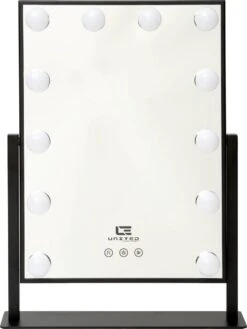 United Entertainment - Hollywood Spiegel Met 12 LEDs - 36x47,5 Cm - Zwart -Cosmetica Korting Winkel 902x1200 7