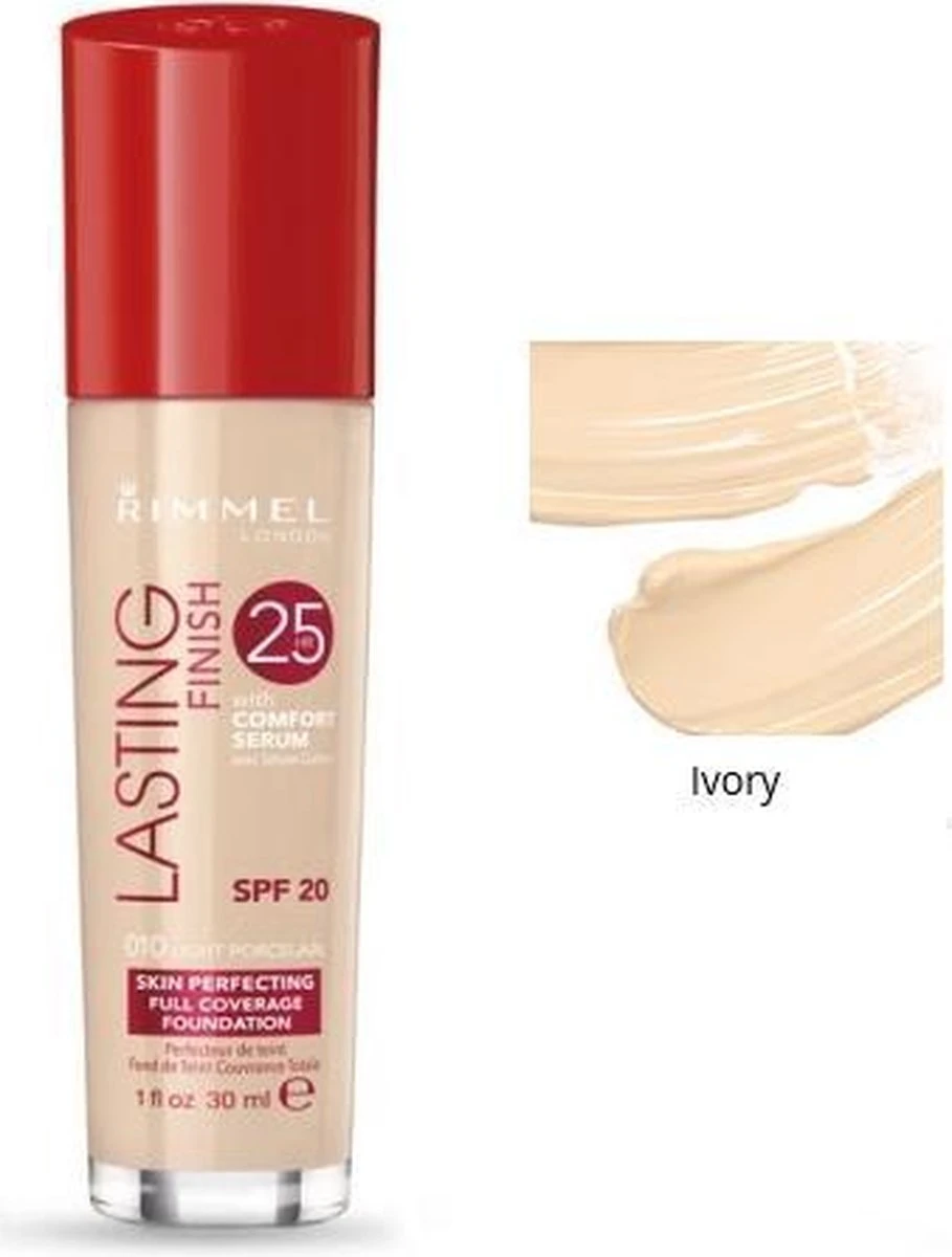 Rimmel London Lasting Finish Foundation - 100 Ivory 16 Rimmel London Lasting Finish Foundation - 100 Ivory - Afbeelding 14