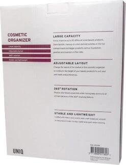 UNIQ 360° Roterend Make-Up Organizer - Beauty Organizer Voor Huidverzorging En Make-up - Opbergbox - Wit -Cosmetica Korting Winkel 916x1200 6