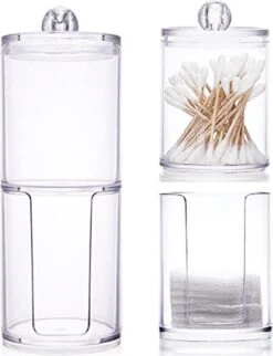 Without Lemon - Wattenstaafjes En Wattenschijfjes Houder - Dubbel Transparant Opberghouder - Opbergdoosje - Makeup Organizer - Open En Dichte Houder - Met Deksel - Stapelbaar 13 Without Lemon - Wattenstaafjes En Wattenschijfjes Houder - Dubbel Transparant Opberghouder - Opbergdoosje - Makeup Organizer - Open En Dichte Houder - Met Deksel - Stapelbaar -Cosmetica Korting Winkel 920x1200 4