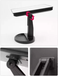 Make-Up Spiegel - LED Verlichting - Zwart - Cosmetica Spiegel - Scheerspiegel -Cosmetica Korting Winkel 921x1200 3