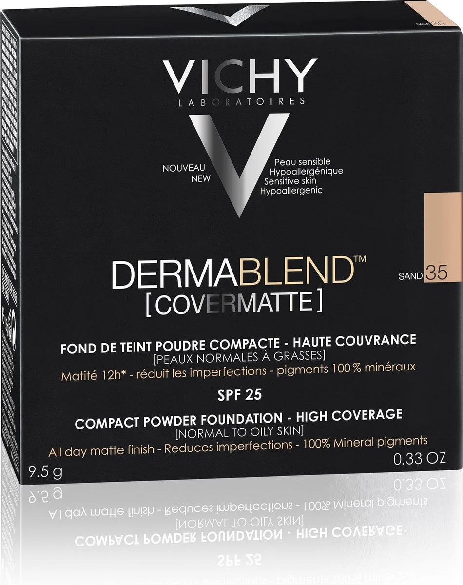 Vichy Dermablend Covermatte Gezichtspoeder 35 - 9,5G - Hoge Dekking 4 Vichy Dermablend Covermatte Gezichtspoeder 35 - 9,5G - Hoge Dekking - Afbeelding 2