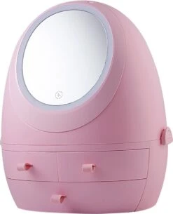 Make Up Organizer Met Make Up Spiegel En Led Verlichting | Usb Opladen Make-Up Tool Organizer Cosmetische Opbergdoos Draagbare Lade Led Spiegel Make-Up Tool Kits Opbergrek Maquillage | Make Up Spiegel Met Verlichting | Make Up Organizer Lades - Roze 12 Make Up Organizer Met Make Up Spiegel En Led Verlichting | Usb Opladen Make-Up Tool Organizer Cosmetische Opbergdoos Draagbare Lade Led Spiegel Make-Up Tool Kits Opbergrek Maquillage | Make Up Spiegel Met Verlichting | Make Up Organizer Lades - Roze -Cosmetica Korting Winkel 971x1200 1