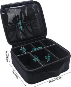 Cosmetica Koffer - Make-up Koffer Met Verstelbare Vakken - Visagie En Nagelstyliste Beauty Koffer - 26x23x9CM -Cosmetica Korting Winkel 973x1200 2