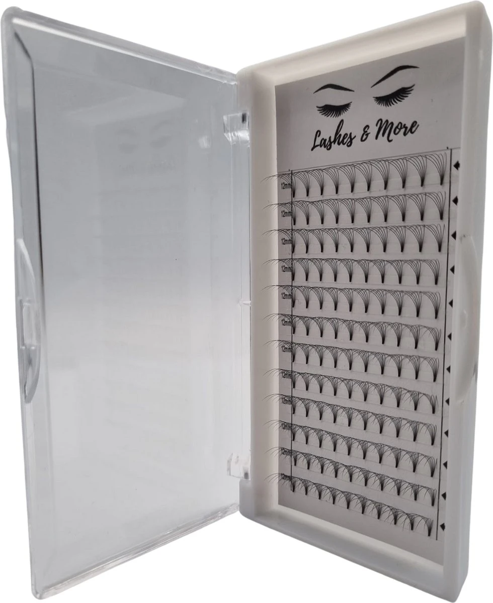 Lashes & More - Nepwimpers - 6D 11mm 0.07 D Krul - Pre-Made Volume Fans – Russian Volume – Pre-Made Fans- Wimperextensions – Wimper Extensions - Verkrijgbaar In Lengte 8mm Tot 15mm 3 Lashes & More - Nepwimpers - 6D 11mm 0.07 D Krul - Pre-Made Volume Fans – Russian Volume – Pre-Made Fans- Wimperextensions – Wimper Extensions - Verkrijgbaar In Lengte 8mm Tot 15mm