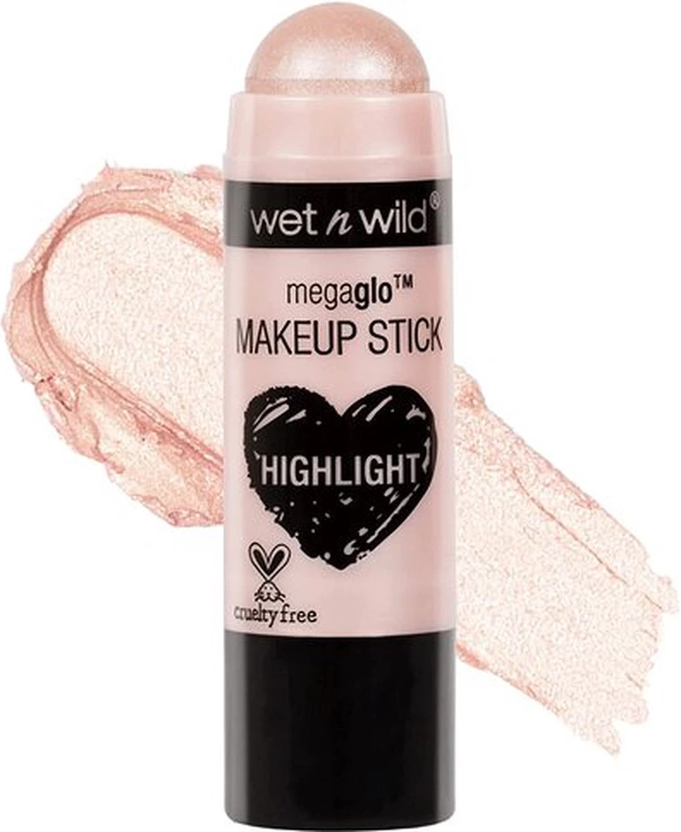 Wet N Wild Wet 'n Wild - MegaGlo - Makeup Stick - Highlight - 800 When The Nude Strikes - Roze - 6 G 3 Wet N Wild Wet 'n Wild - MegaGlo - Makeup Stick - Highlight - 800 When The Nude Strikes - Roze - 6 G