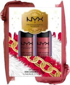 NYX Professional Makeup - Holidays 2022 Mrs Claus - Soft Matte Lip Cream Duo 02 - Roze -Cosmetica Korting Winkel 990x1200